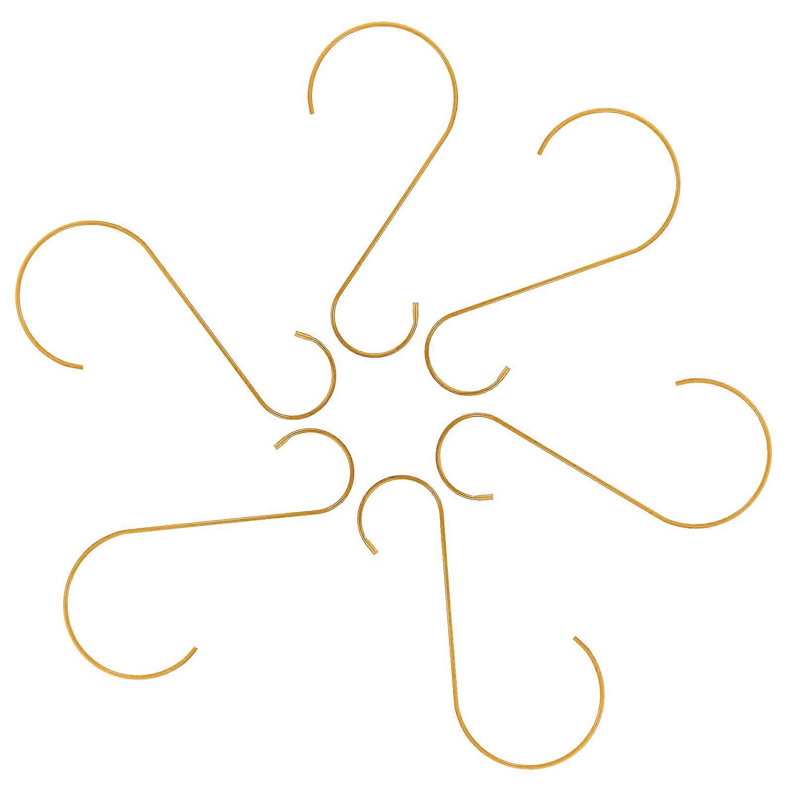 Multifunctional Hanging S Hooks for Hanging Plants 6Pcs Solid Iron Hooks