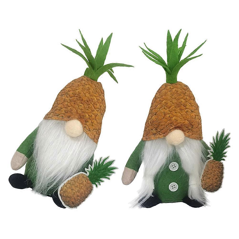 Multi Colored Beach Gnomes Decor 2Pcs Standing Figures For Home Decor Spring Occasions