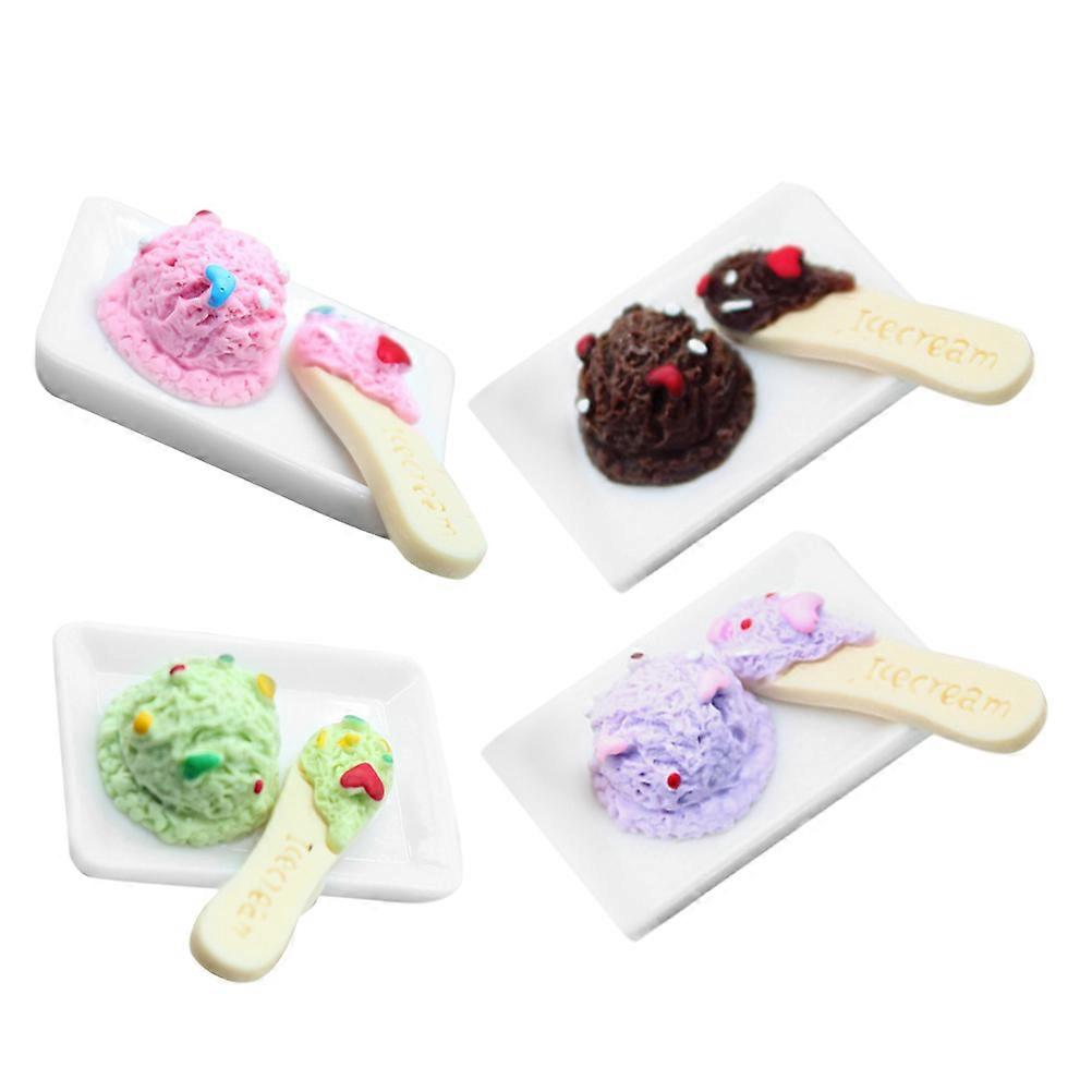 Kawaii Tiny Ice Set – Miniature Dollhouse Food Decor for DIY Kitchen Scenes, Props for Photography & Creative Projects