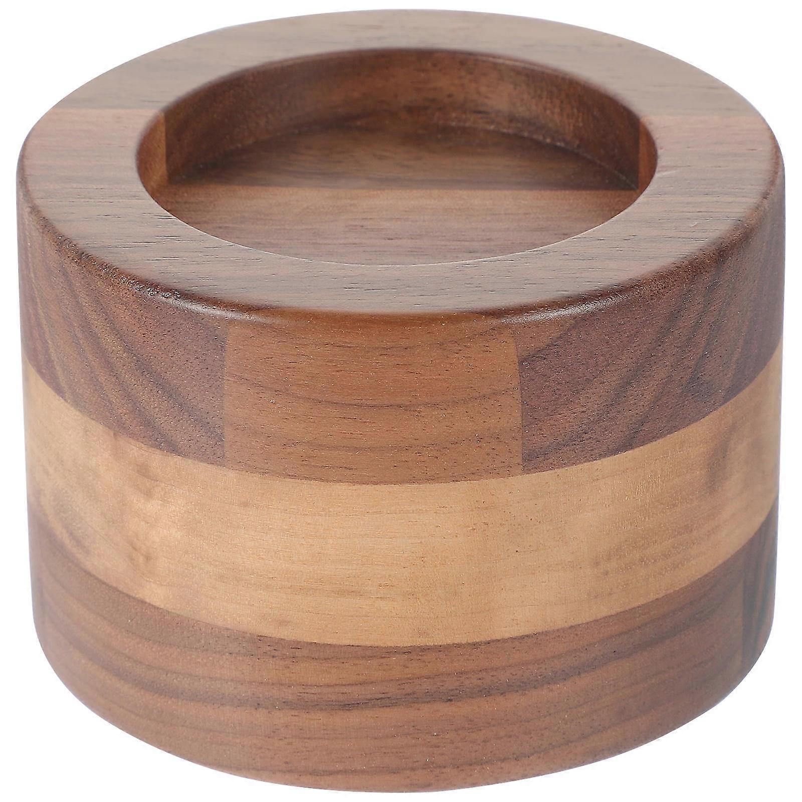 Espresso Tamper Holder Made of Synthetic Material Brown Color for Storage Fits Most Machines