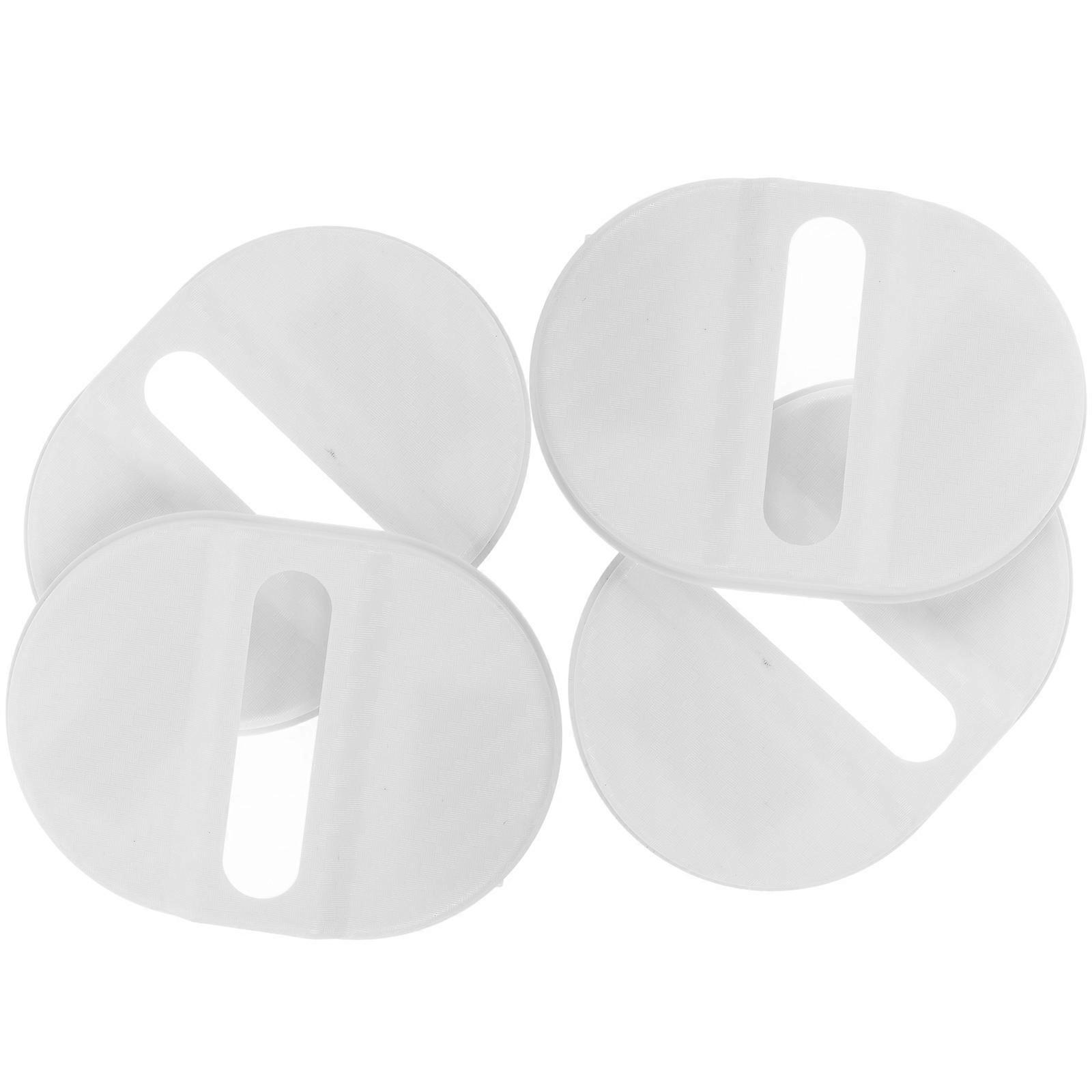4PCS Plastic Car Door Lock Covers with Buckle Shields Durable Latch Bumper Guards for Easy Installation