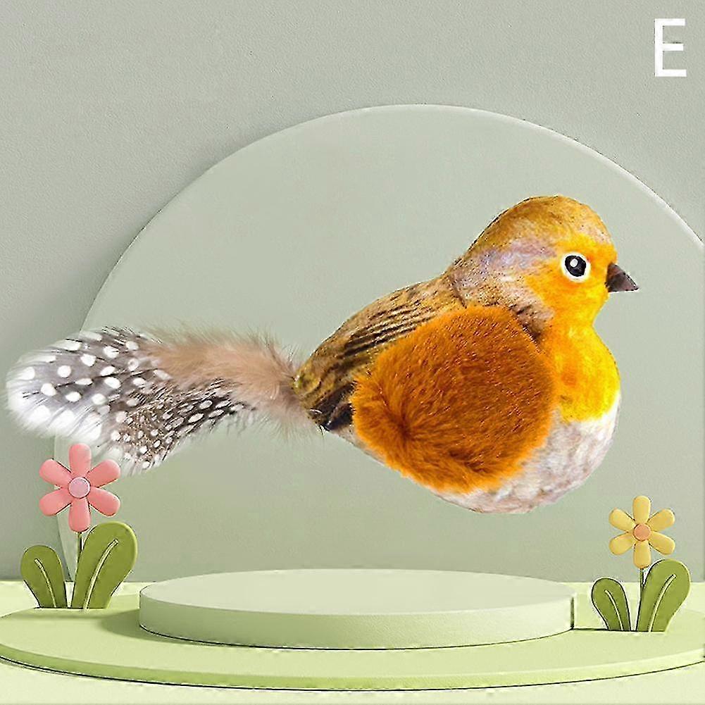 2025 Bird Cat Toy Interactive Cat Toys Flapping Vivid Bird Chirp Tweet Exercise Toys