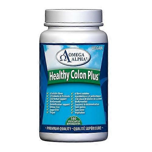 OmegaAlpha Healthy Colon Plus, 180 Veg Caps