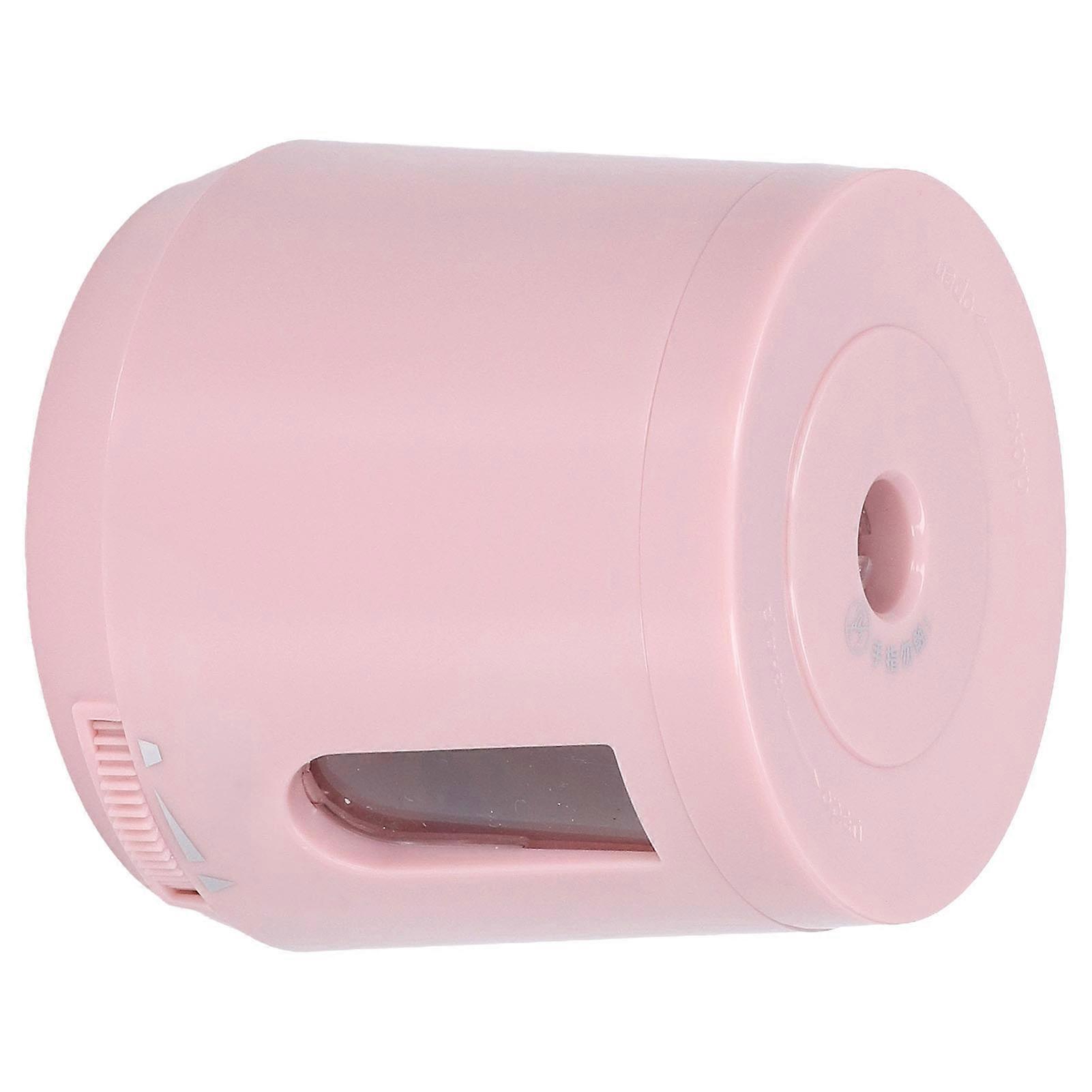 Electric Pencil Sharpener Battery USB Powered Adjustable Thickness Small Auto Sharpener for ChildrenLight Pink 