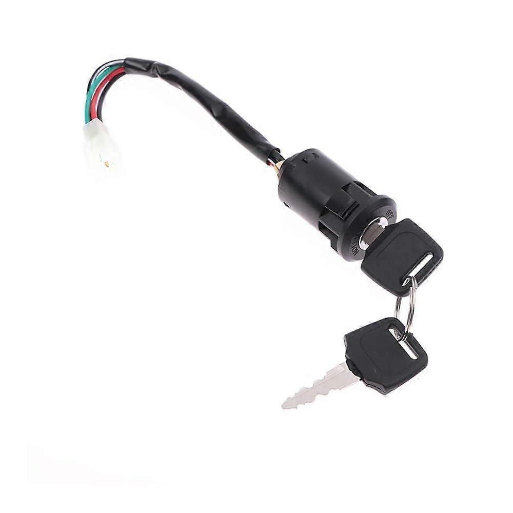 Motorcycle Ignition Switch Set for 50cc-250cc ATV and Beach Bike with Wire Start Switch and Male Key Compatibility