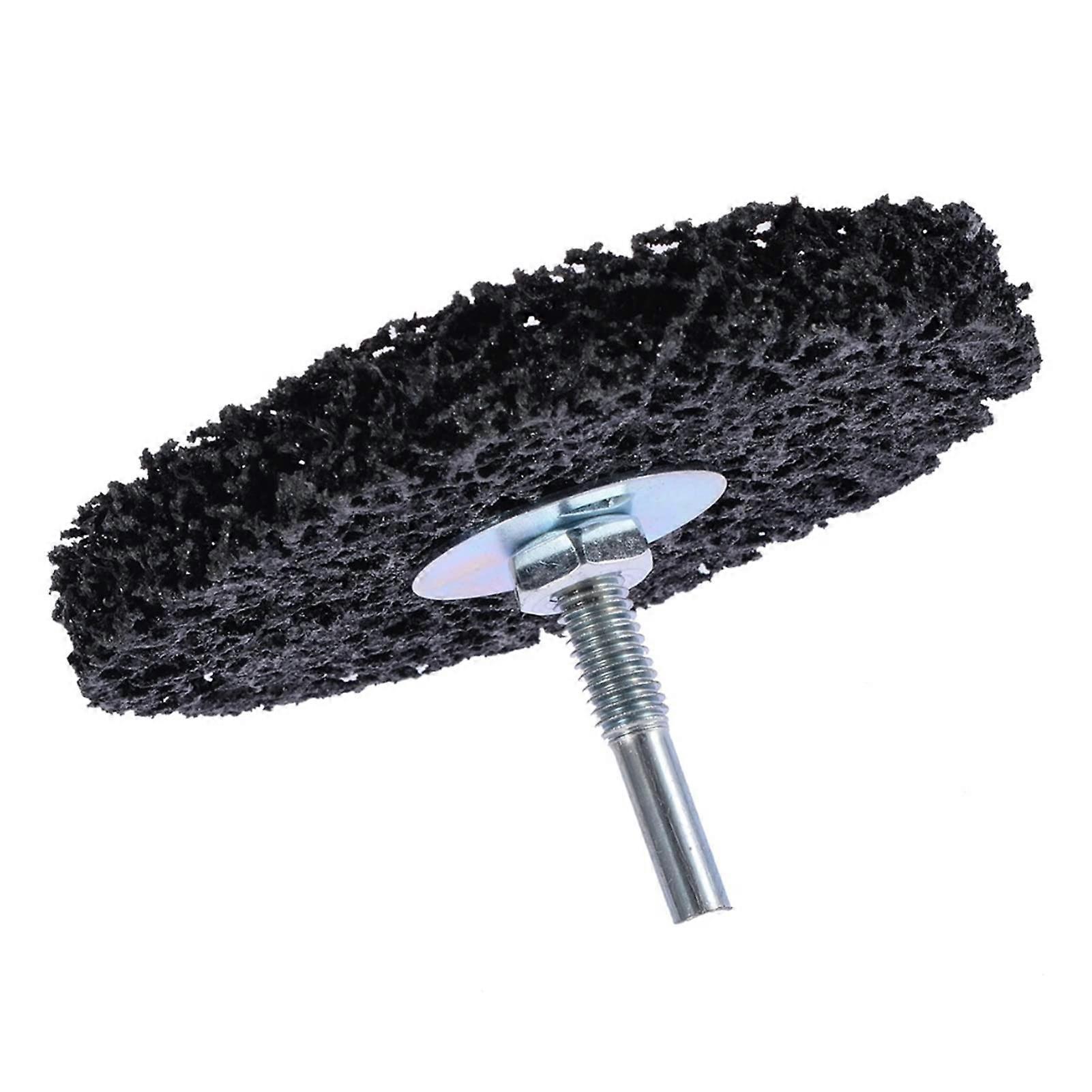1 x 100 mm / 4 inch wheels 6 mm shaft cleaning angle grinding wheel (color: black, size: one size)