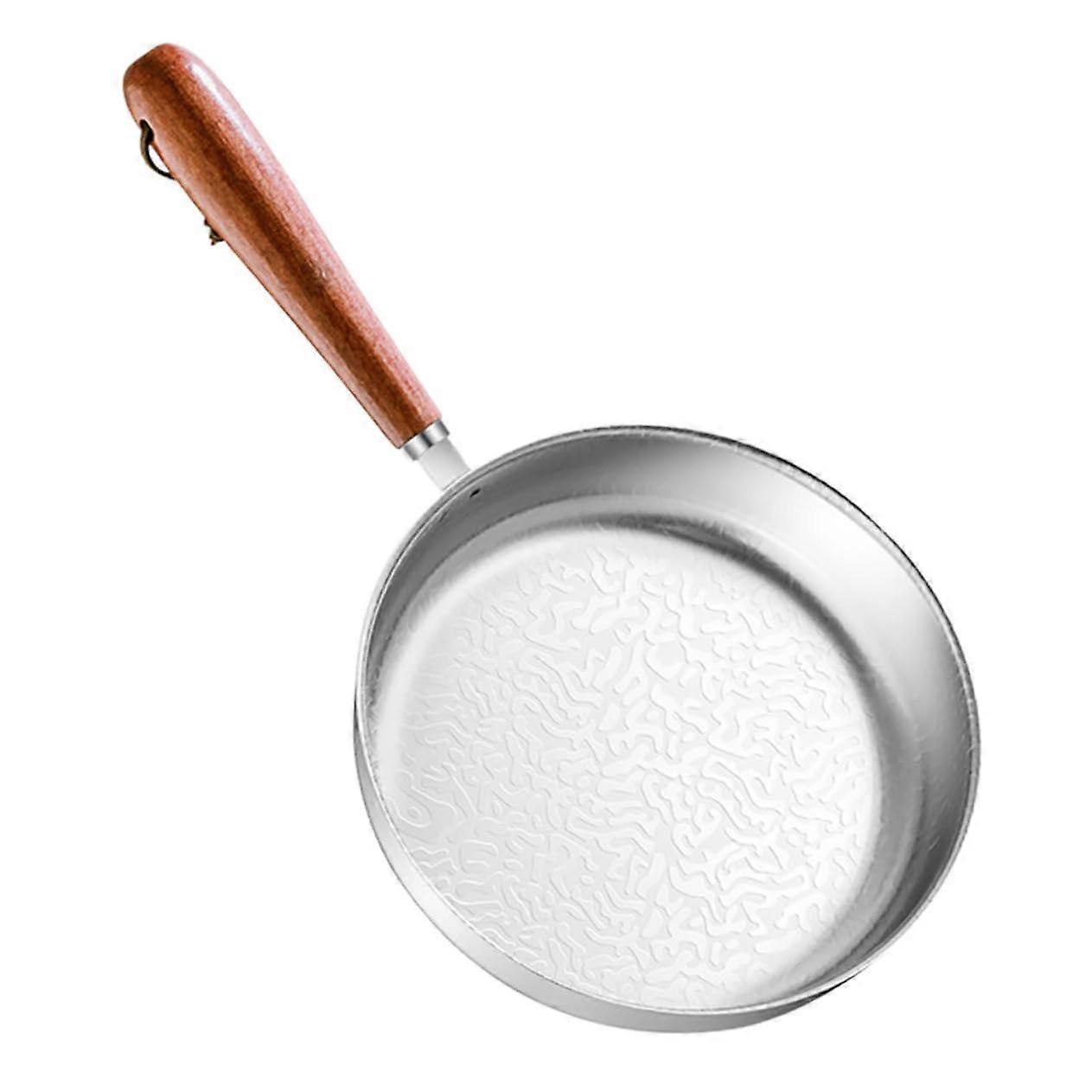 Small Frying Pan for Eggs Non Stick Stainless Steel Omelette Pan for Pancakes Meat and More Easy to Use and Clean