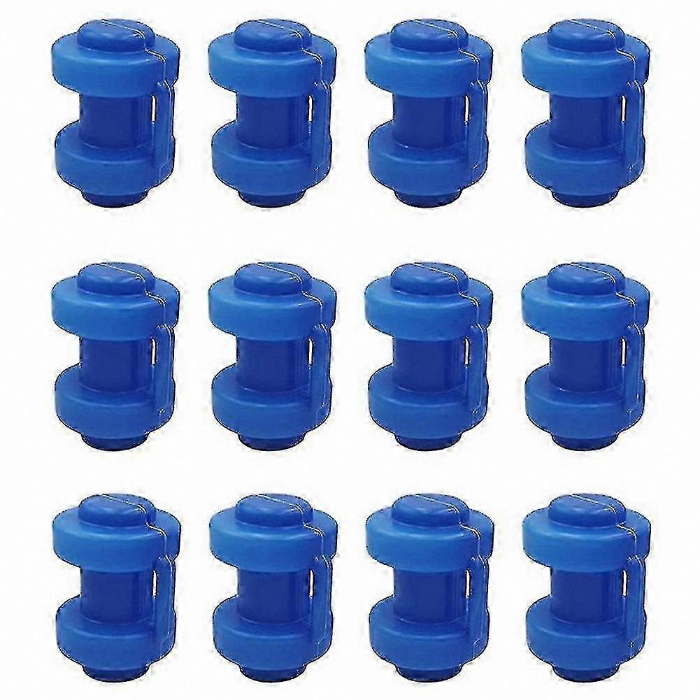 Trampoline Safety Net Connector Caps, 12 Pack, 25mm Size for Secure Attachment to Net Poles