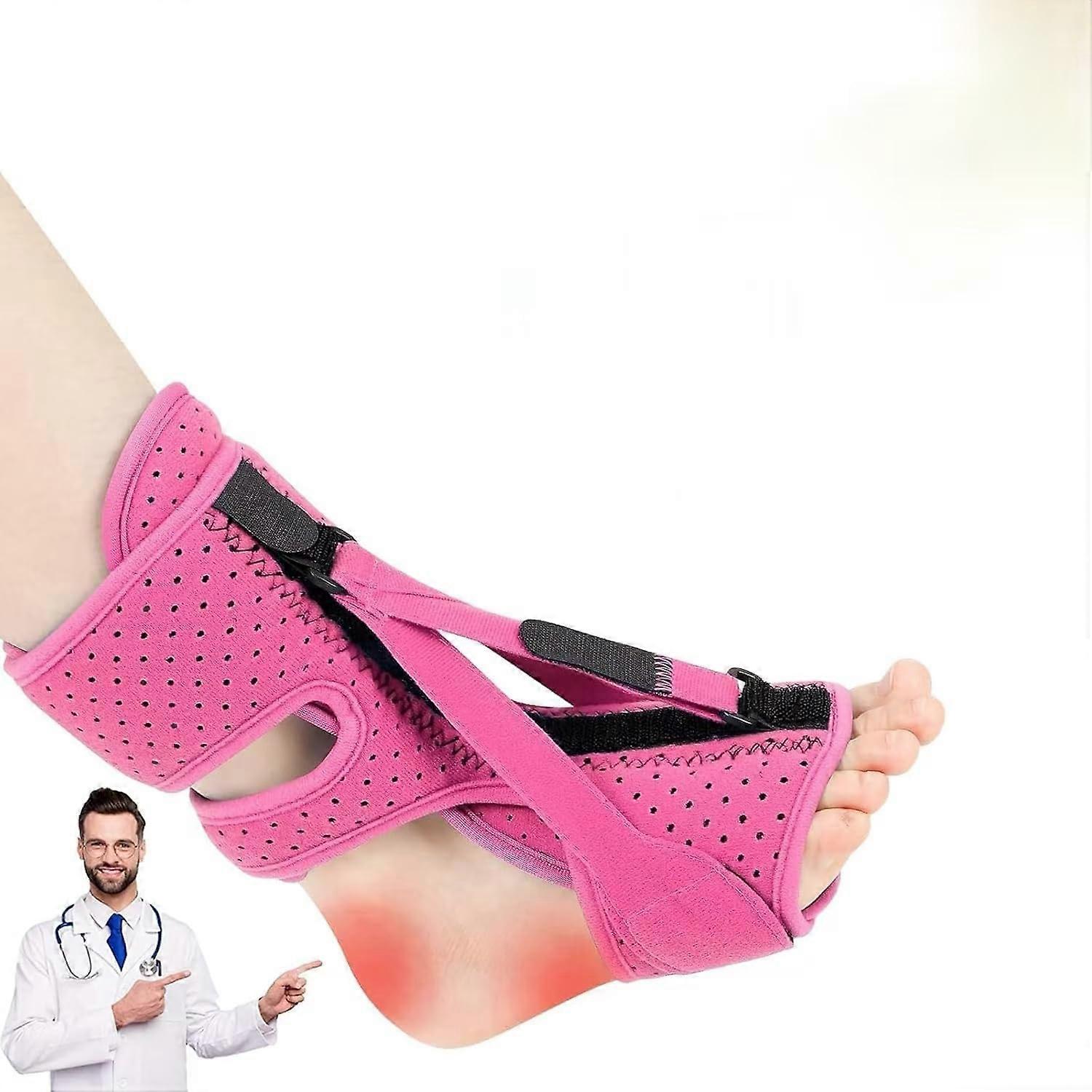 Plantar Fasciitis Night Splint Set, Adjustable Unisex Brace for Foot Pain Relief, Enhanced Comfort and Support