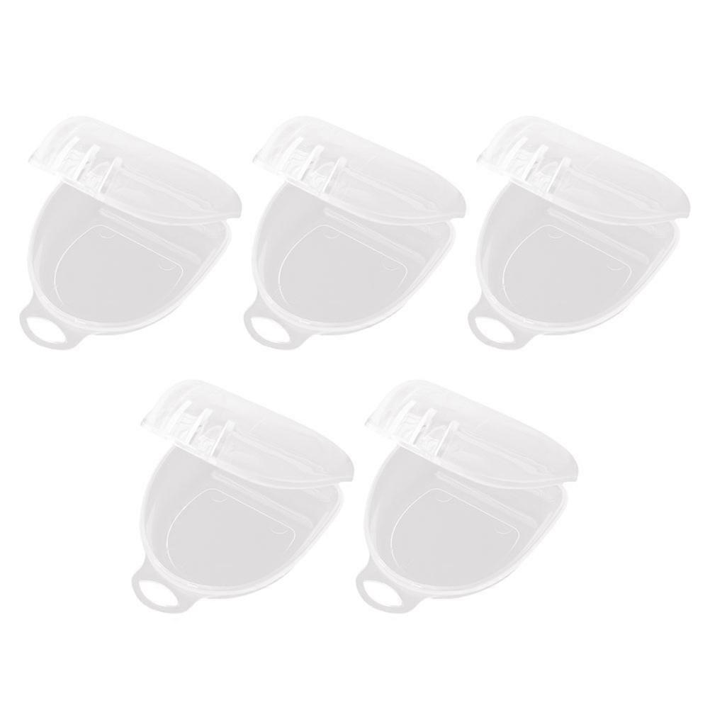 Retainer Box Boxing Storage Box Travel Dentures Transparent Pp Protection 5Pcs