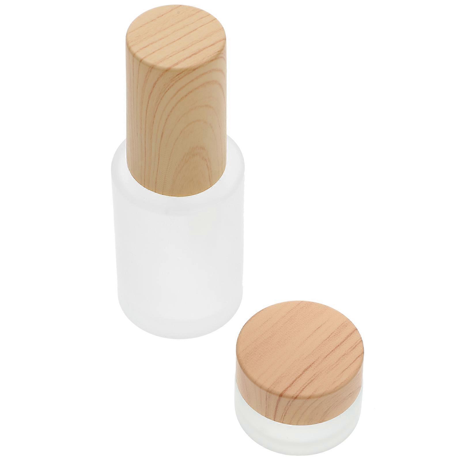 Glass Nail Polish Remover Spray Bottle Set Transparent Makeup Remover Container with Smooth Surface for Easy Filling, Liquid Storage & Dispensing