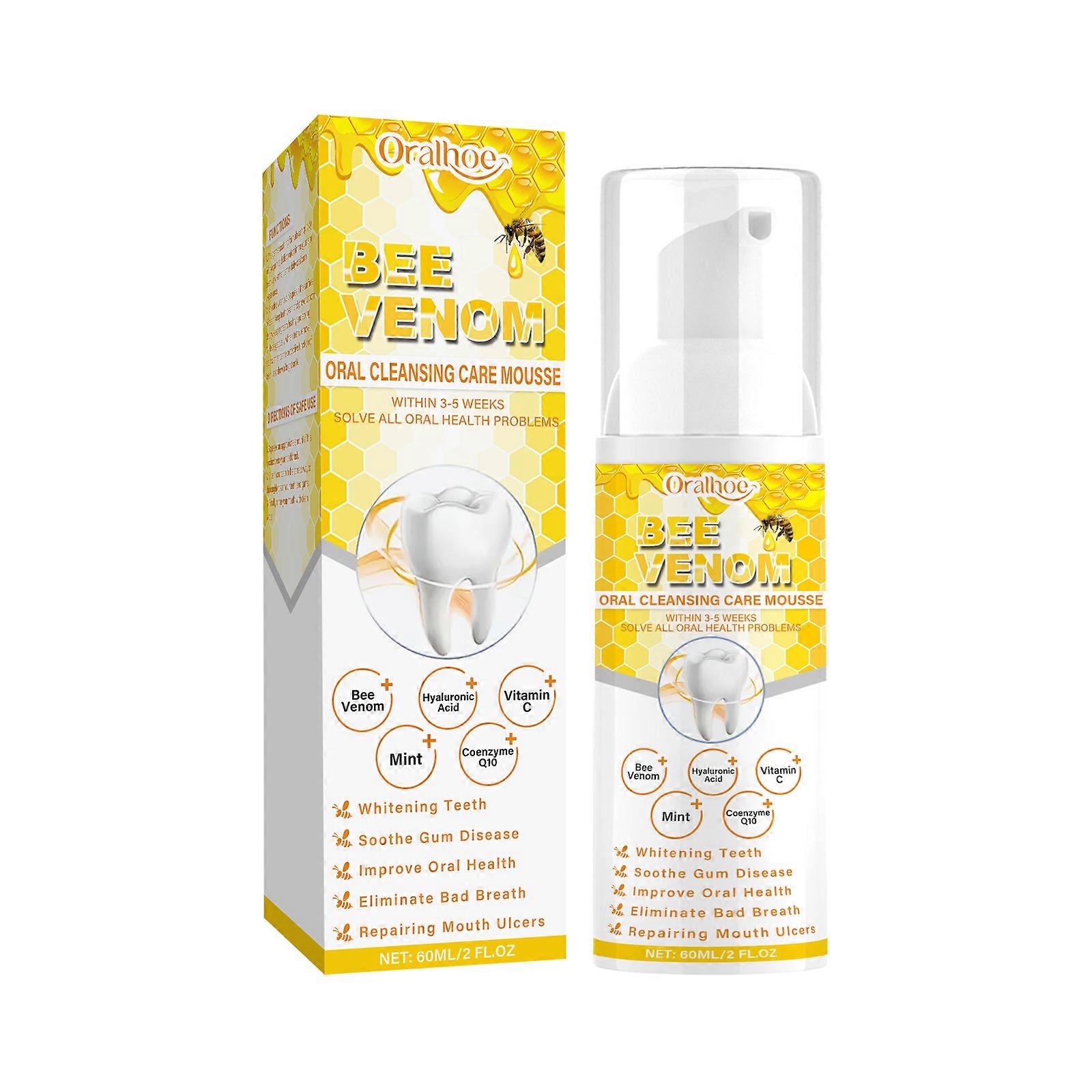 Oralhoe Teeth Cleaning Mousse Oral Care Foam for Fresh Breath, Clean Teeth & Stain Removal