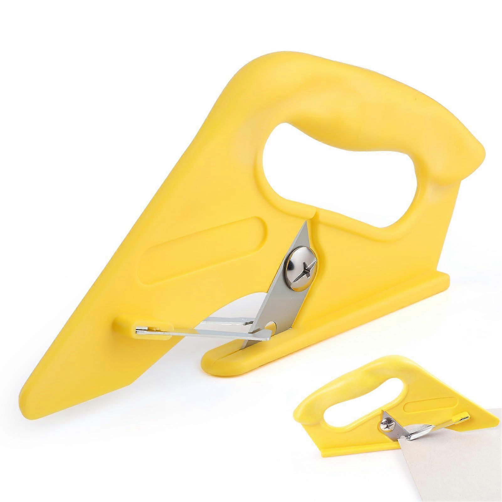 Universal Carpet Cutter - Heavy-duty carpet cutter with plastic handle, professional vinyl cutting tool for cutting carpet, fabric, wallpaper, cardboa