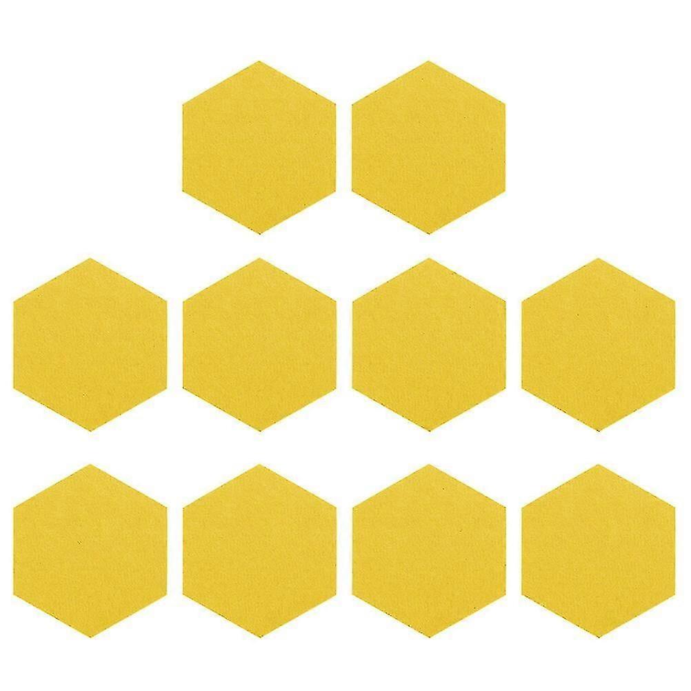 10pcs Felt Acoustic Panels Hexagon Sound Panels for Recording Studio, Memo Board