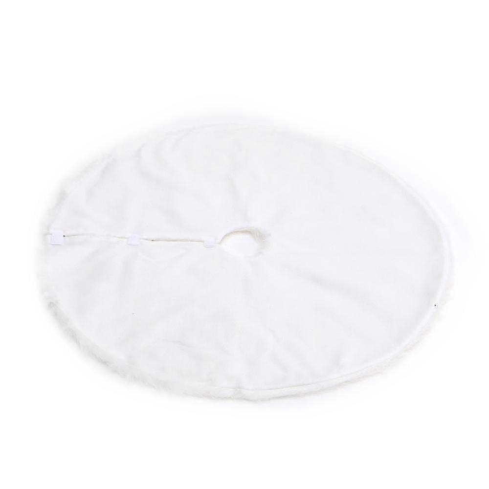 White Large Snow Plush Skirt For Christmas Tree Decor