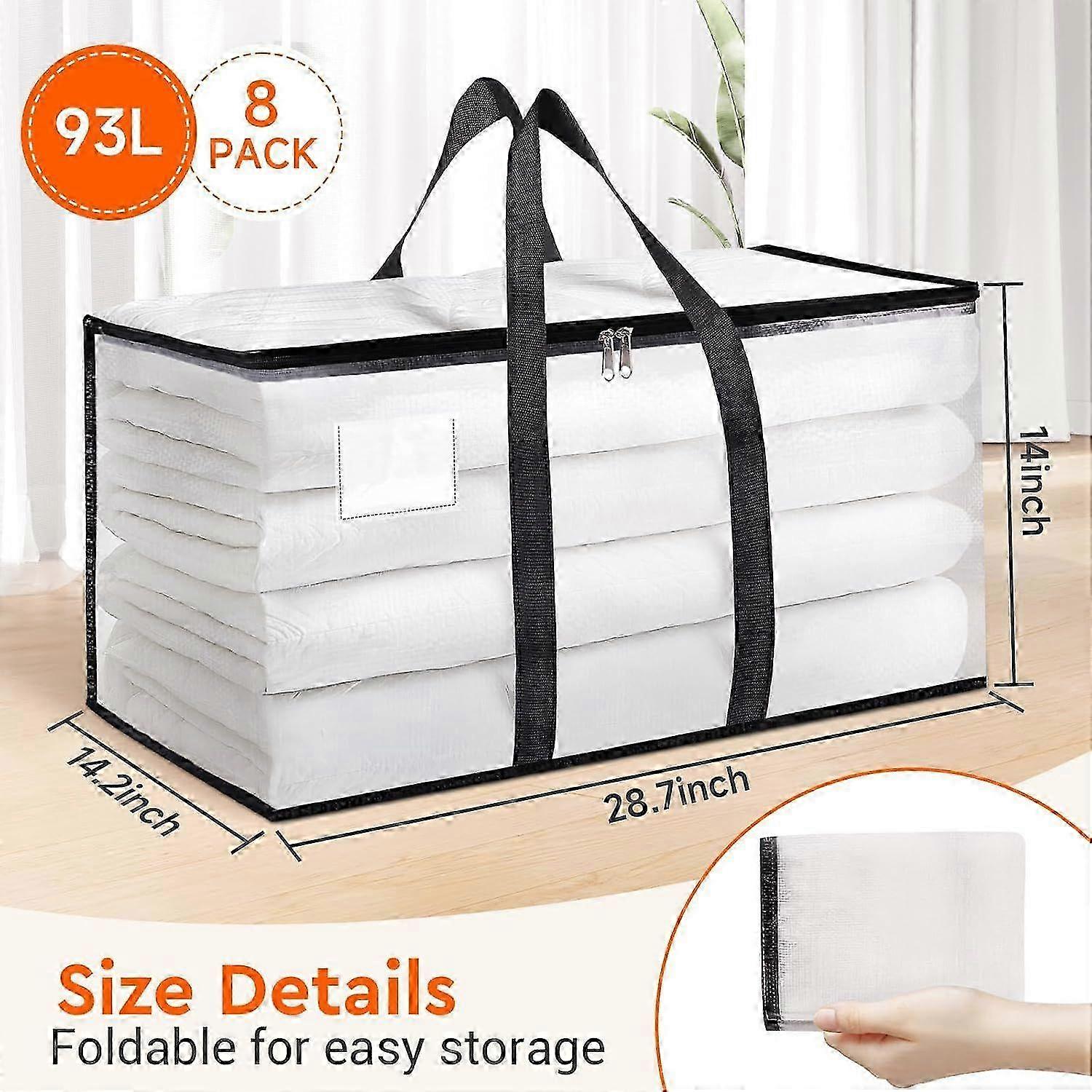 Heavy duty moving bags 93L 8-pack storage solution for relocation