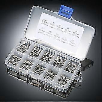 100 Glass Fuse Holders 5x20mm 0.2A~20A Fuse Tubes Assorted Box Accessories