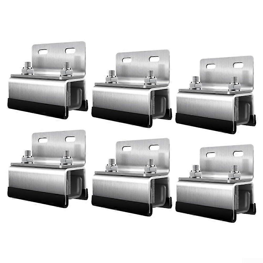 Stainless Steel Mounting Brackets For Rooftop Cargo  Secure Rooftop Cargo Setup For RVs And Yachts, 6Piece Set