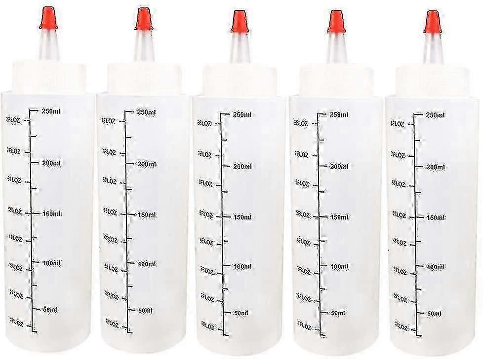 5x 250ml Dropper Bottles - Premium Liquid Bottles for Dispensing Needs