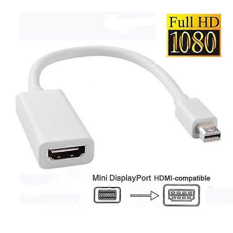 Uusi Thunderbolt Mini DisplayPort -näyttöportti DP-uros-HDMI-naarassovitinmuunninkaapeli Apple Mac Macbook Pro Airille