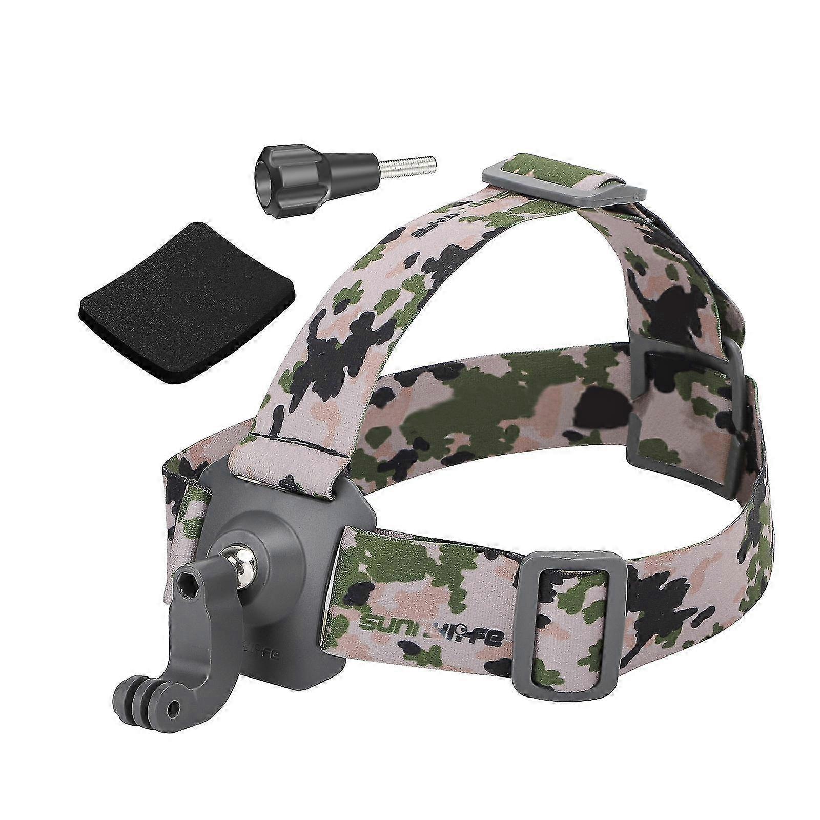 Sunnylife TD672 360 Rotation Adjustable Head Strap Vlog POV Mount Belt for GoPro, Insta360, DJI Osmo Action and Other Action Cameras