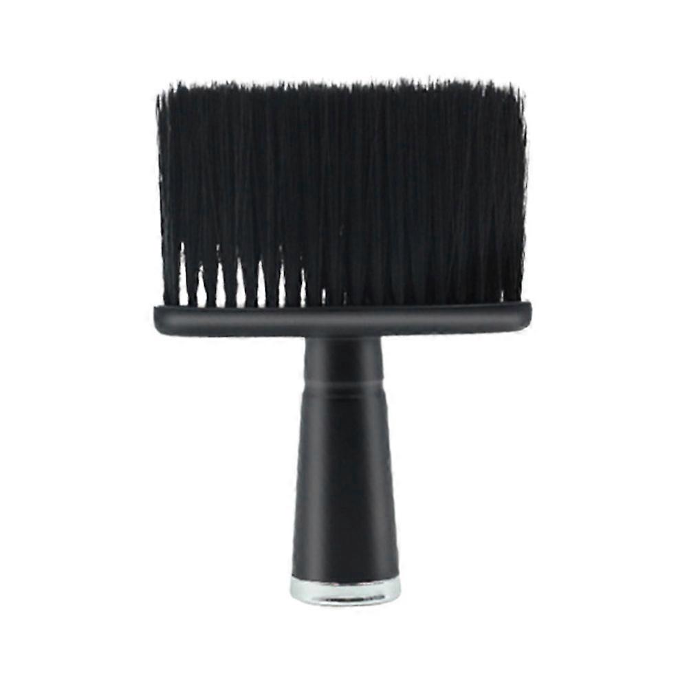 Black Neck Duster Brush for Broken Hair Removal Plastic Material Safe and Durable Easy to Clean Great for Home and Barber Shop Use