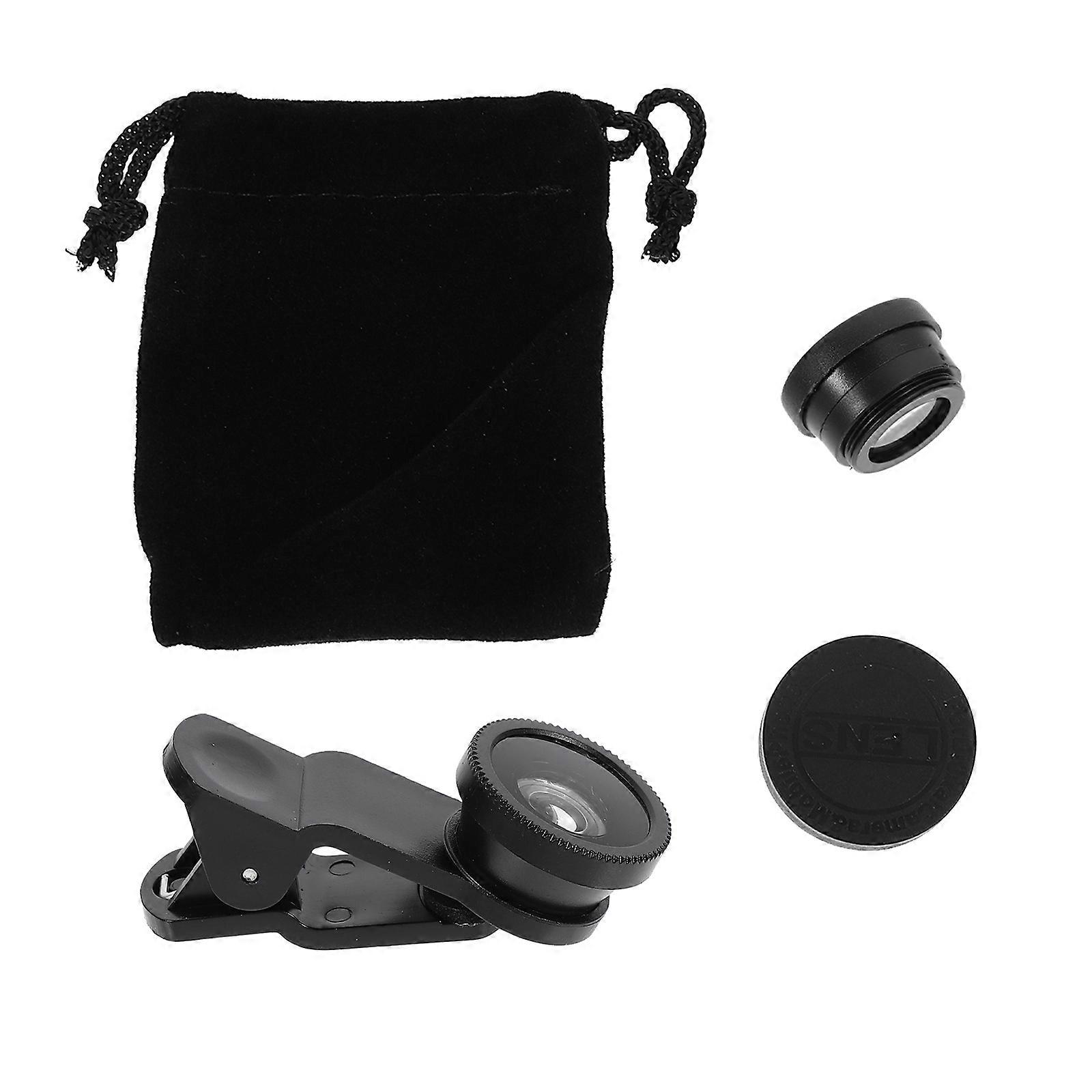Phone Camera Lens Kit Fish Eye Lens for Photography 2Sets Macro Wide Angle