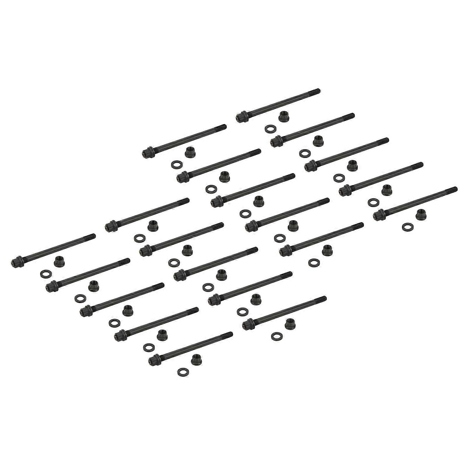 Cylinder Head Stud Nut Gasket Set Replacement for F‑250 SUPER DUTY 6.0L 2004‑2007