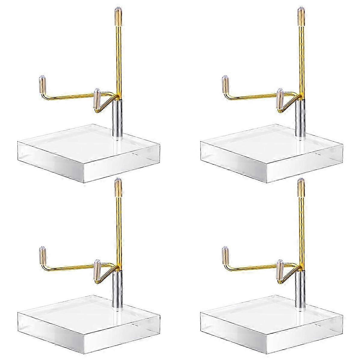 4 Pcs Adjustable Metal Arm Display Stand Easel Gold