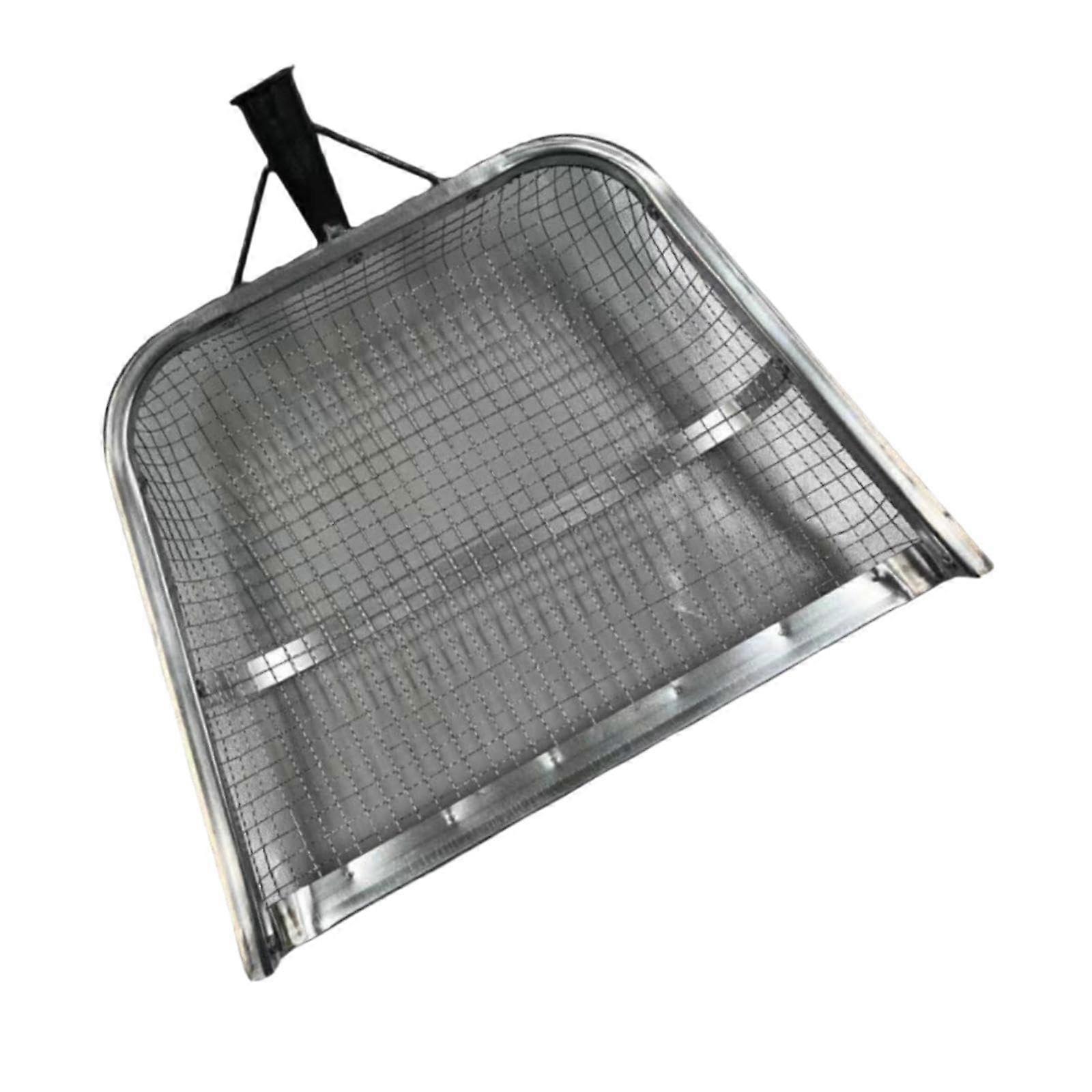 Mesh Metal Agricultural Sieve Garden Hand Tool With Screw Fixed Interface 37x44cm 1.2cm Mesh
