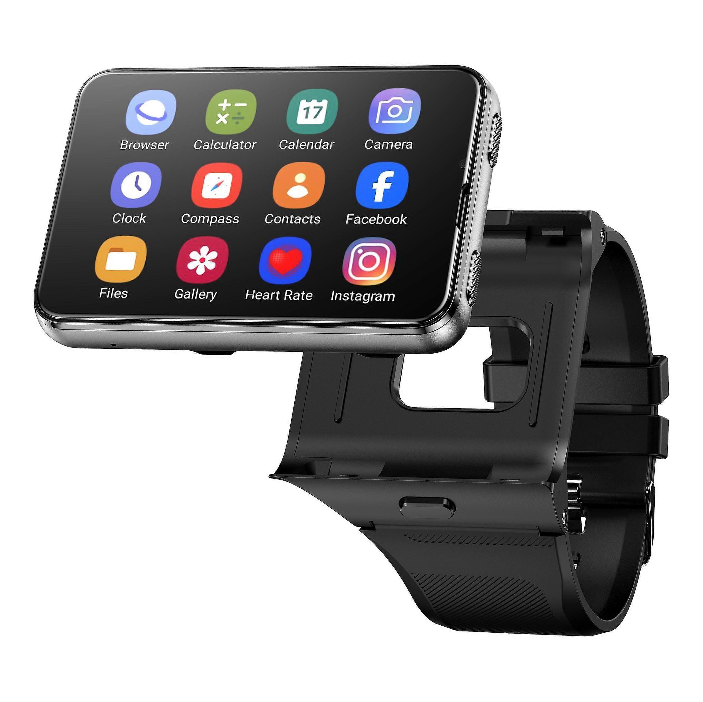 Rainbuvvy New S999 Android 11 4G Smart Watch 2.88" Large Screen 4G LTE MTK6761 Quad Core 4GB Ram 64GB Rom 8MP Camera Men Smartwatch GPS