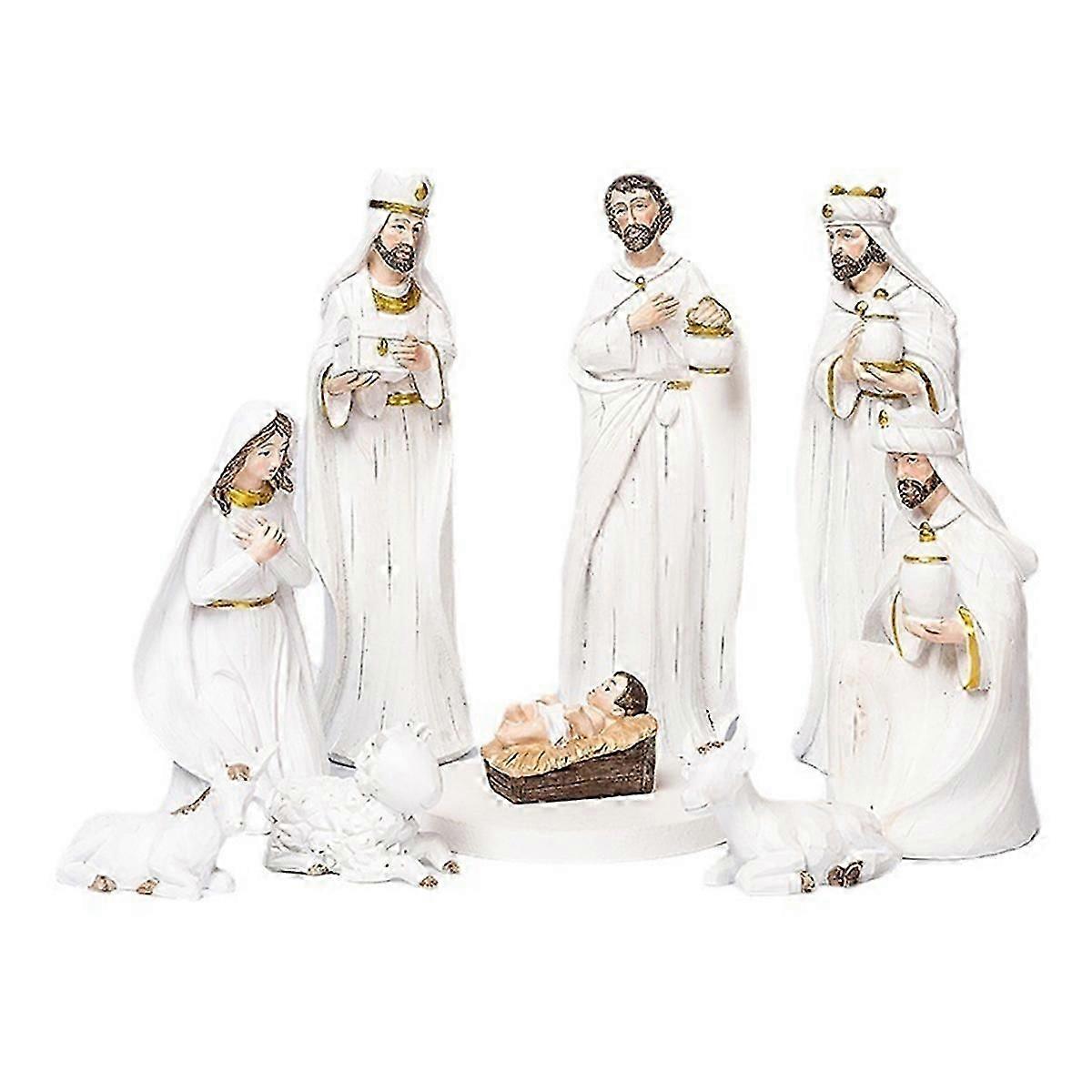 Christ Nativity Statue Nativity Scene Set Christmas Crib Statue