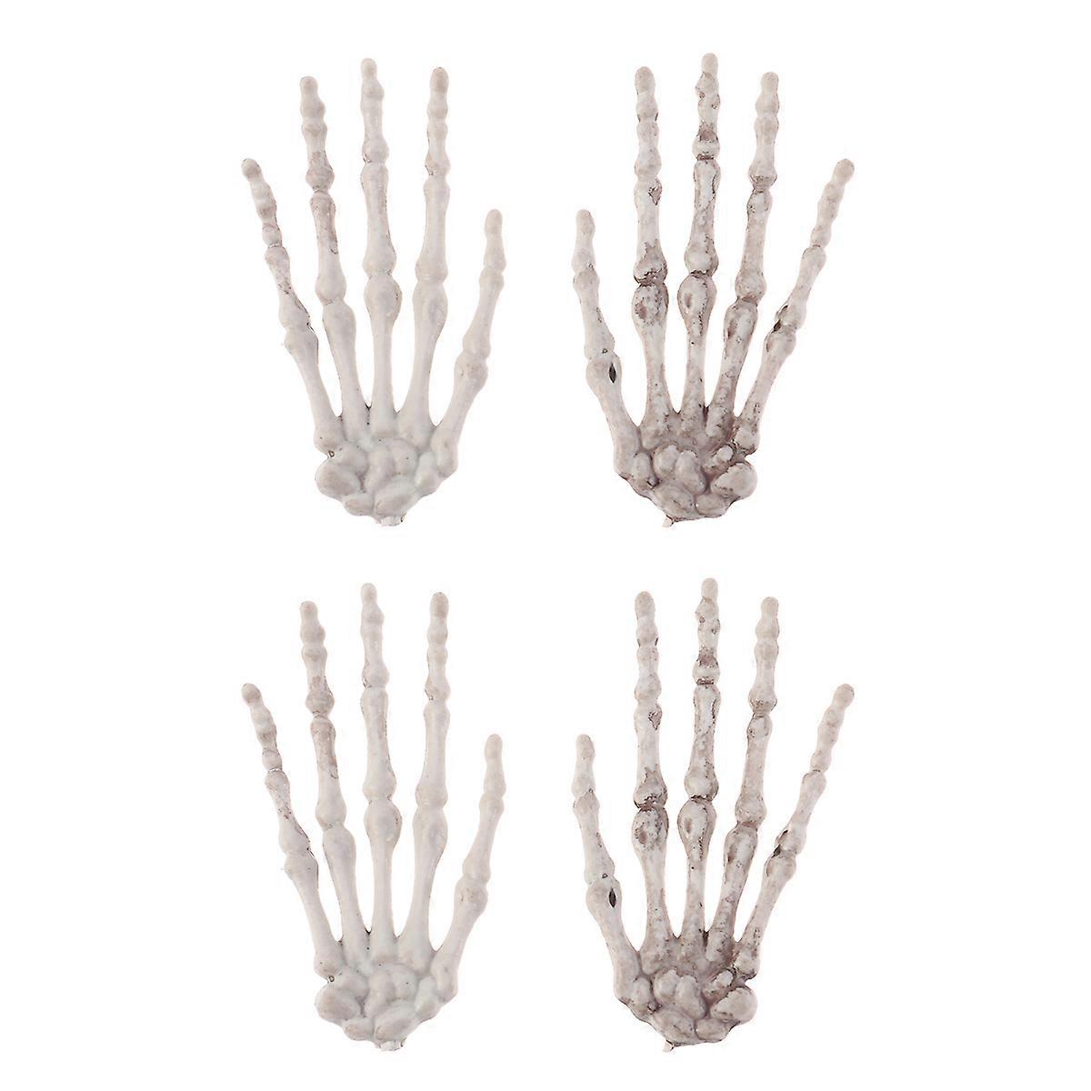 Terrible Halloween Skeleton Hand Props for Decoration 2Pairs Haunted Claw