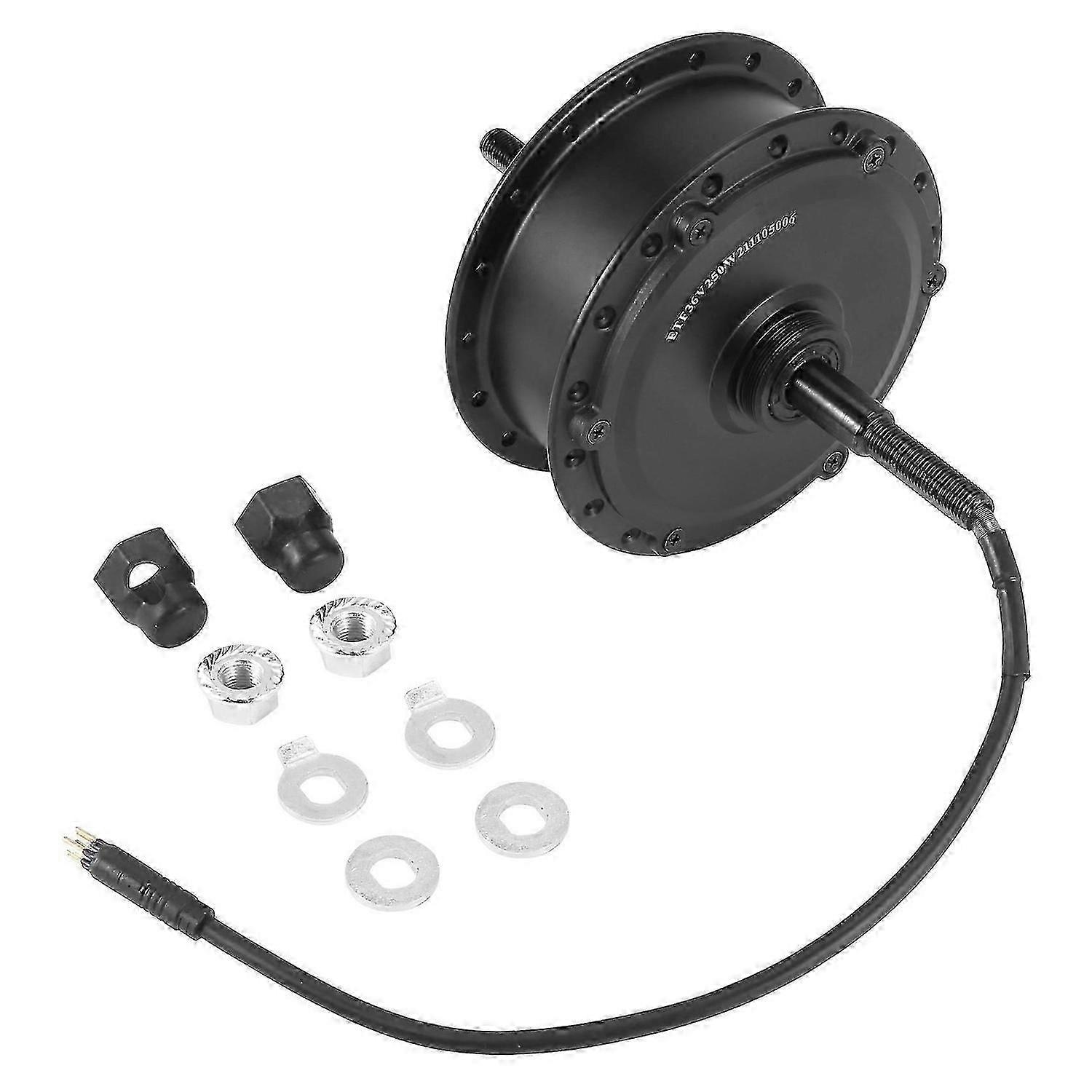 محرك Ebike Hub 36V 250W محرك محور بدون فرش للعجلات الخلفية متوافق مع محرك عجلة الدراجة الكهربائية