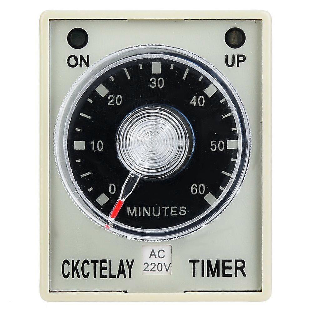 AH3-3 Timer Relay Electronic Type Adjustable Release Delay Timing Relay 8 Pins 60Min(220V)