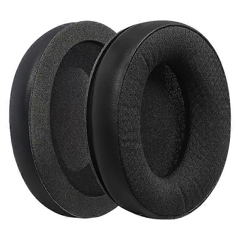2pcs Earphone Replacement Earpads For HyperX Protein Leather Football Net