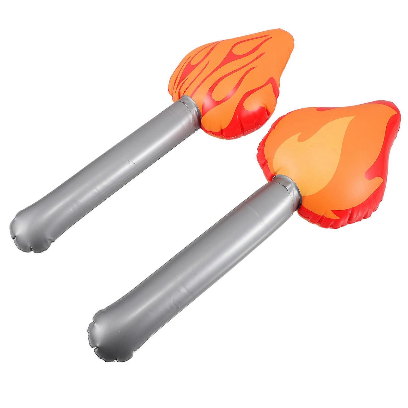 Inflatable Halloween Torch Prop for Cosplay Use 4Pcs Party Decoration Toy