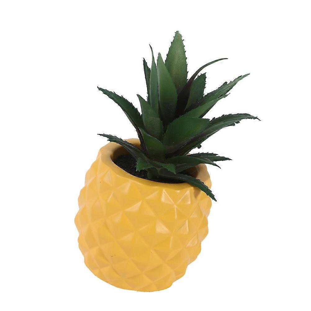Bonsai Decoration Pineapple Shaped Resin Simulation Plant for Decoration