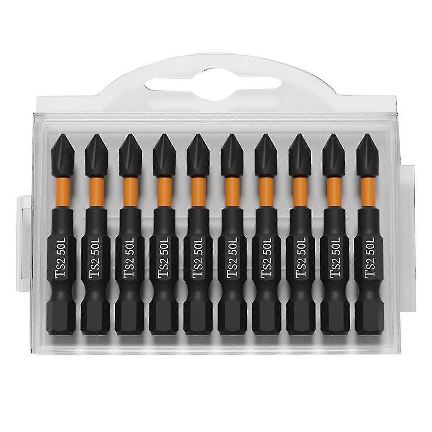 50mm PH2 Magnetic Bit Set Impact Batch