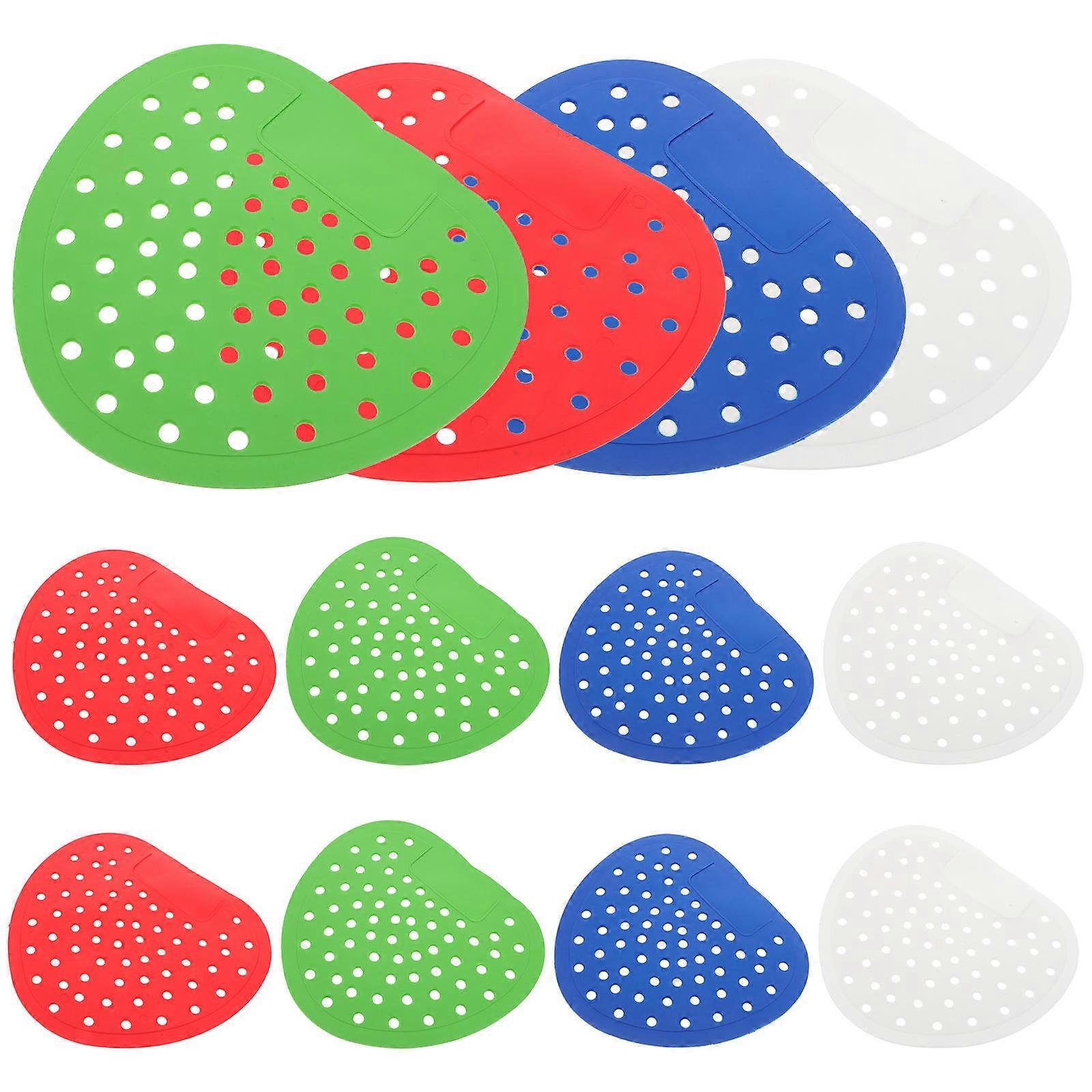 Urinal Cushion for Bathroom Use Plastic Assorted Color Fragrance Release 16Pcs