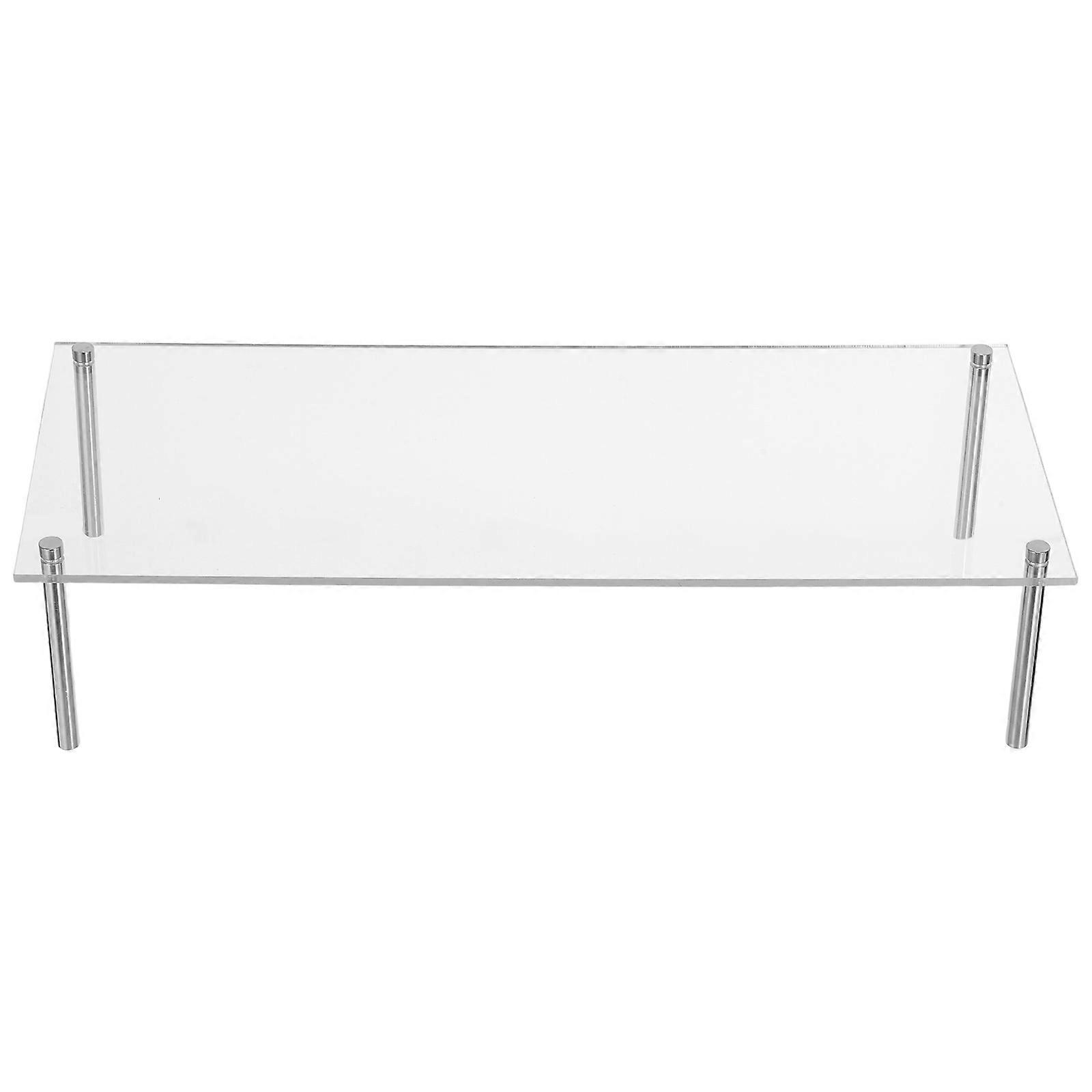Acrylic Dessert Stand for Cupcake Display with Stainless Steel Base 4Pcs
