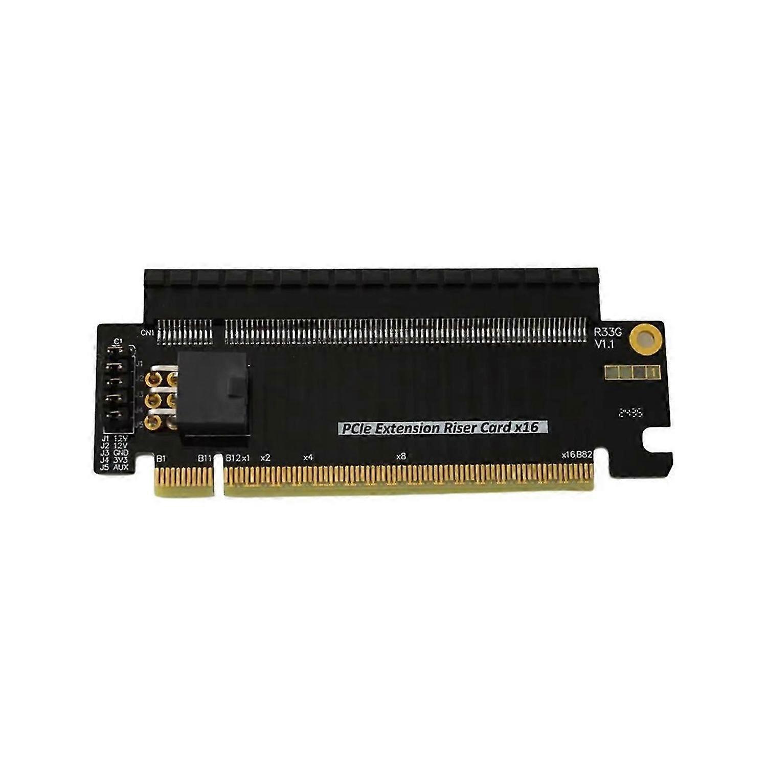 PCI-E X16 आधी ऊंचाई से पूरी ऊंचाई तक एक्सटेंशन राइज़र कार्ड PCIe 5.0 X16 टेस्ट एडाप्टर प्रोटेक्टर कार्ड f