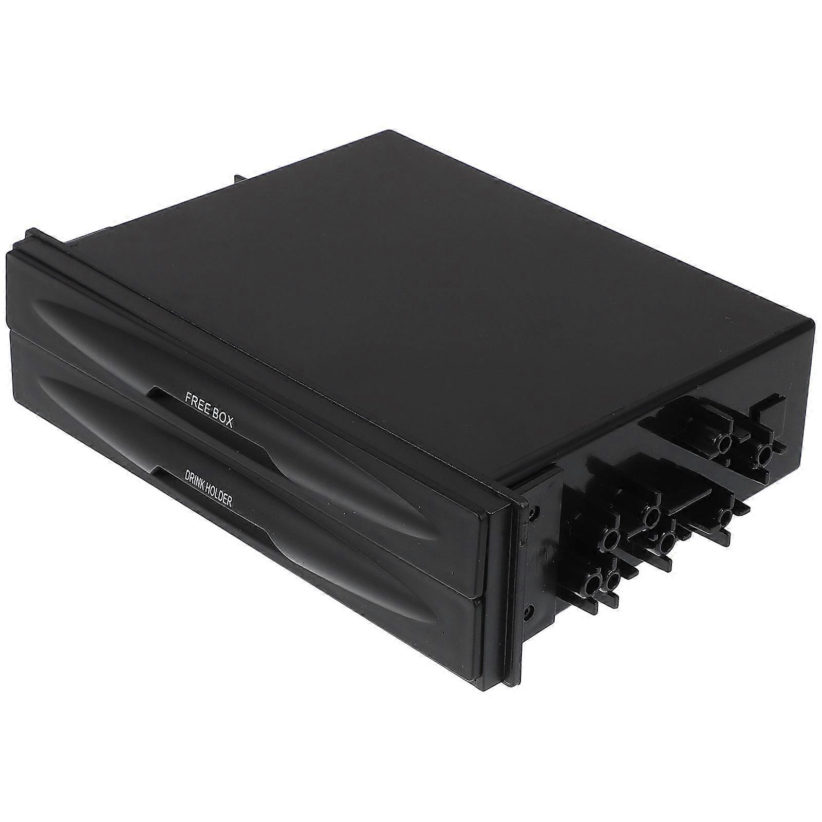 Car Cd Player Replacing Storage Box for Vehicle with Double Cup Holder