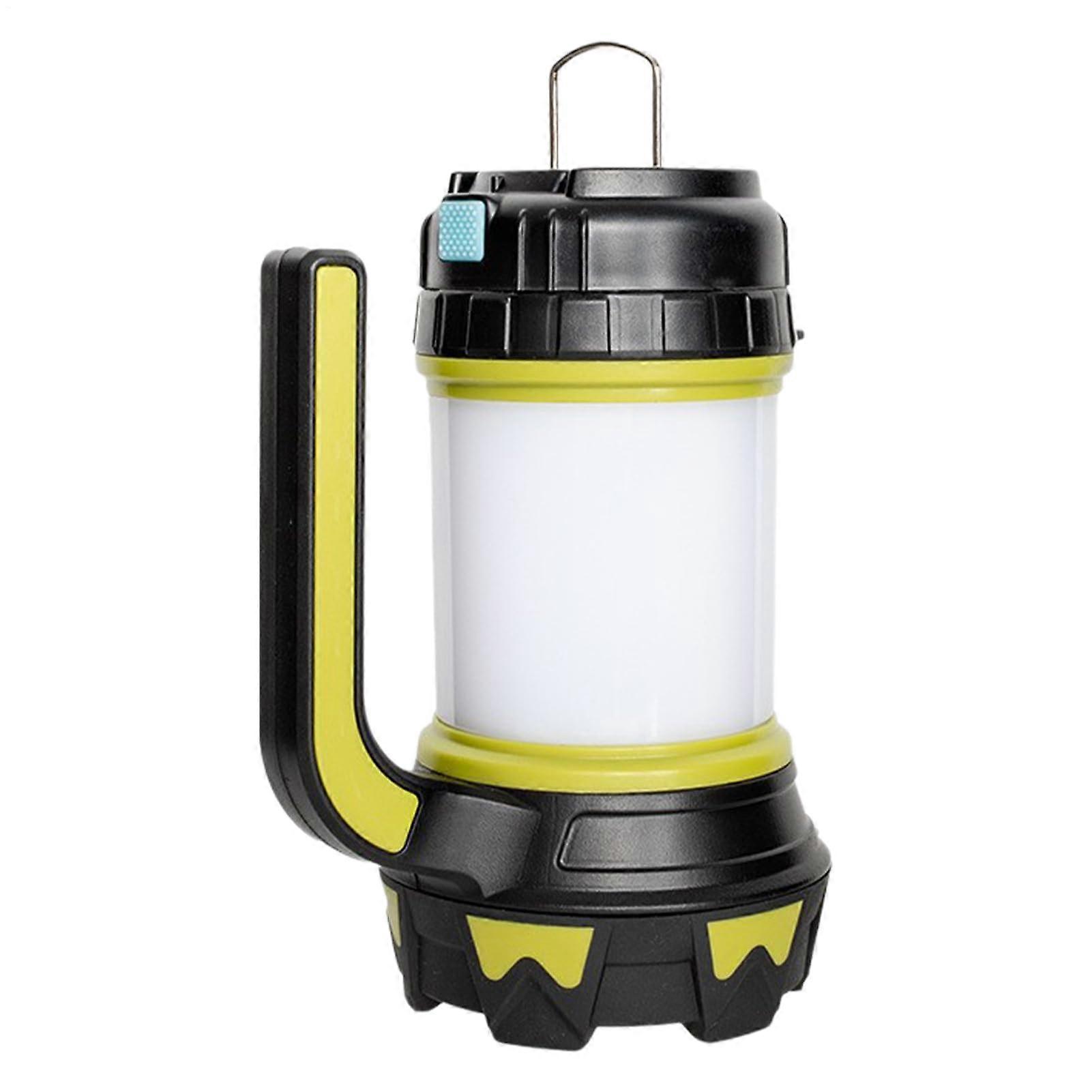 Rechargeable Spotlight Flashlight, Rechargeable LED Torch, Camping Light With Handle, 6 Modes Lightweight Lantern