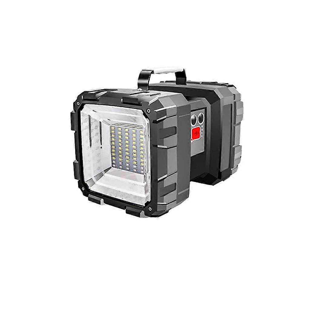Power Display Portable Searchlight DoubleHead Design Outdoor Camping Light, Work Light, Size Medium