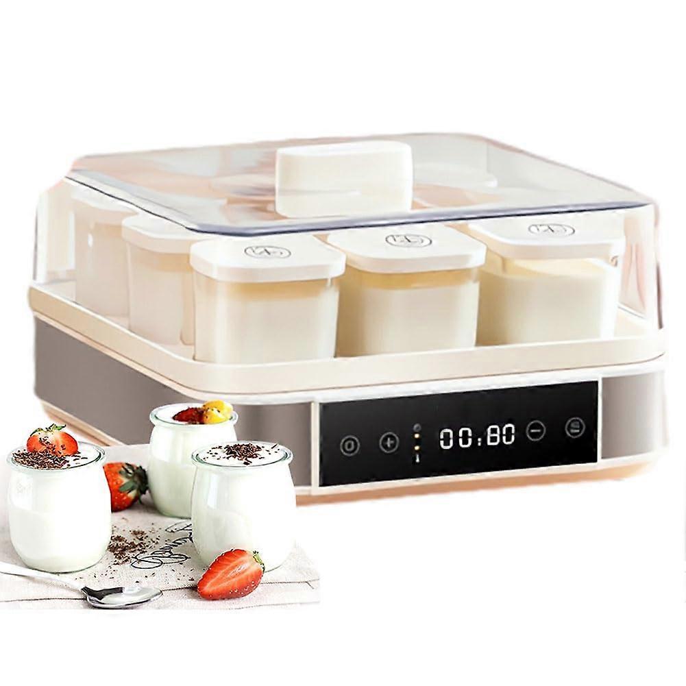 Yogurt Maker Automatic Fermentation Machine Adjustable Temperature And Time Control 9 Glass Jars Yogurt Dough Rice Wine