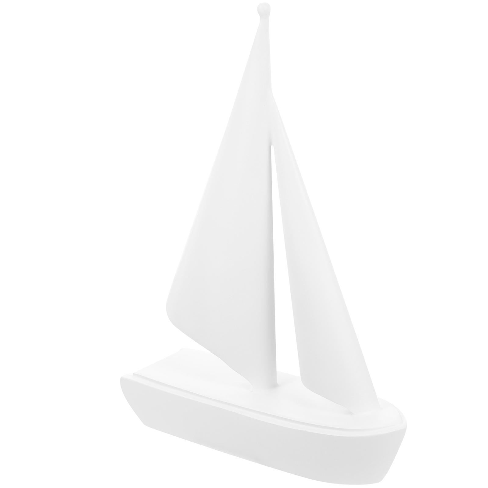 Office Desktop Sailboat Resin Decorative Ornament Set 2Pcs