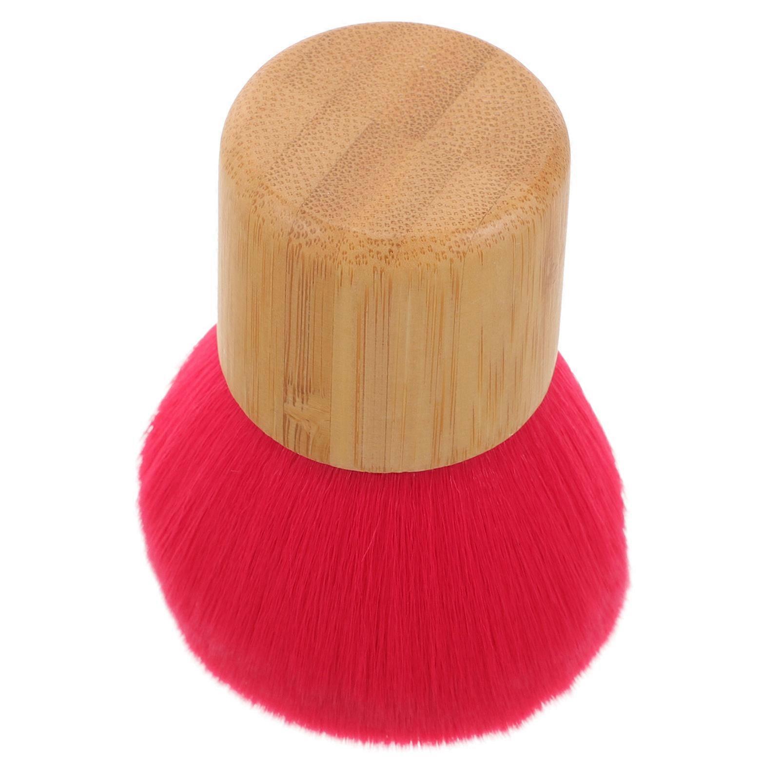 Makeup Powder Brush 5Pcs Red Cosmetic Brush for Face Makeup Use