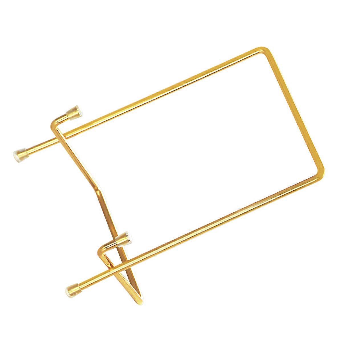 Book Stand Iron Display Holder for Home Decor Golden