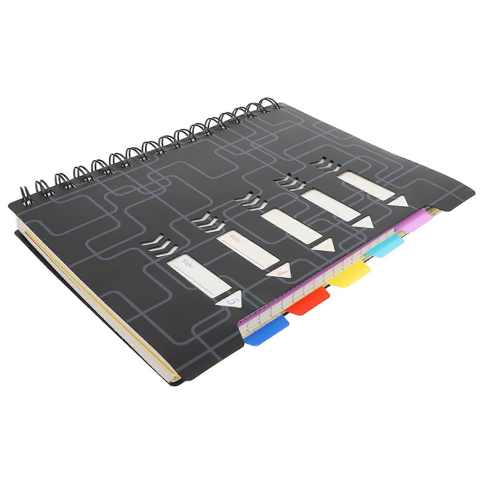 Meeting Notebook for Work Spiral Notebook with Tabs for Note Taking 2Pcs